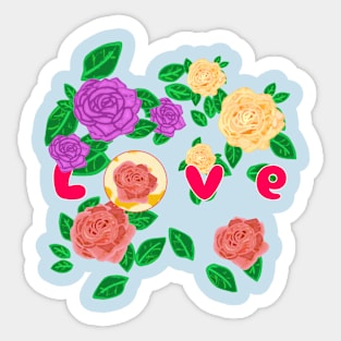 Love Blossoms Spectrum Sticker